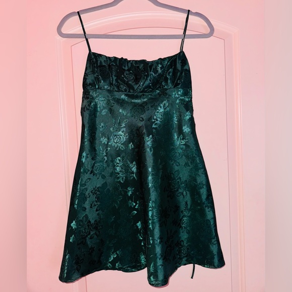 Lucy In The Sky Floral Jacquard A-Line Mini Dress - Picture 6 of 9